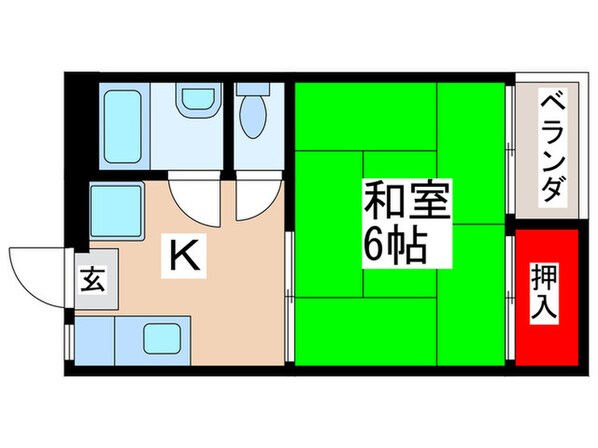 富士ビュ－ティハイツの物件間取画像